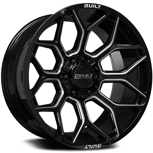 Built Offroad BTO-4 Gloss Black Milled - Part Number 20912H-0BT04BM Built Offroad BTO-4 Gloss Black Milled Photo