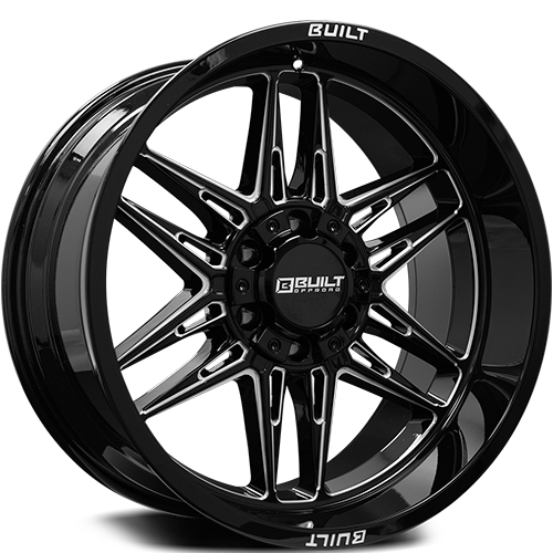 Built Offroad BTO-5 Gloss Black Milled - Part Number 221212H-44BT05BM Built Offroad BTO-5 Gloss Black Milled Photo