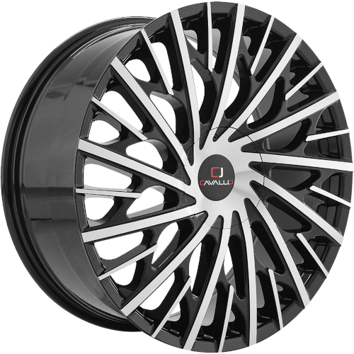 Cavallo CLV-30 Gloss Black W/ Machined Face - Part Number CLV-30269551151397+18BM Cavallo CLV-30 Gloss Black W/ Machined Face Photo