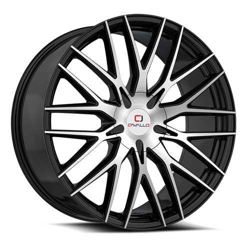 Cavallo CLV-45 Gloss Black Machined - Part Number CLV-45249061351397+25BM Cavallo CLV-45 Gloss Black Machined Photo