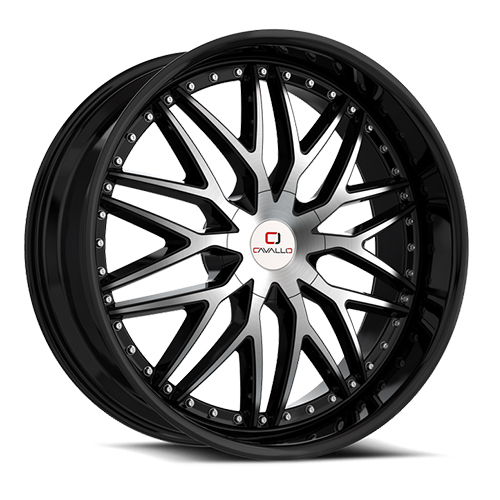 Cavallo CLV-46 Gloss Black Machined - Part Number CLV-46188041001143+35BM Cavallo CLV-46 Gloss Black Machined Photo