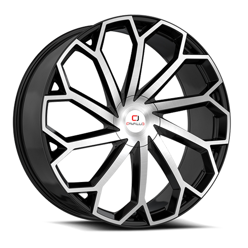 Cavallo CLV-51 Gloss Black Machined - Part Number CLV-5124905115120+18BM Cavallo CLV-51 Gloss Black Machined Photo