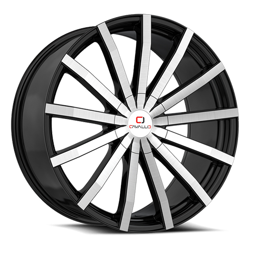 Cavallo CLV-52 Gloss Black Machined - Part Number CLV-52228551081143+38BM Cavallo CLV-52 Gloss Black Machined Photo