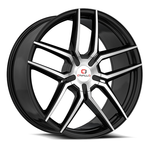 Cavallo CLV-55 Gloss Black W/ Machined Face - Part Number CLV-5524905115120+34BM Cavallo CLV-55 Gloss Black W/ Machined Face Photo