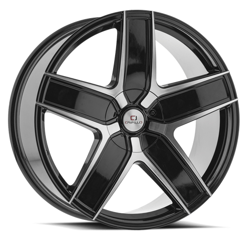 Cavallo CLV-C-31 Gloss Black W/ Machined Face - Part Number CLV-C-31188051051143+35BM Cavallo CLV-C-31 Gloss Black W/ Machined Face Photo