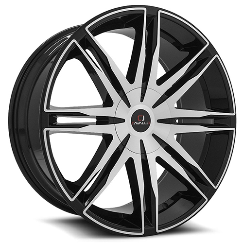 Cavallo CLV-18 Gloss Black Machined - Part Number CLV-18208561351397+25BM Cavallo CLV-18 Gloss Black Machined Photo
