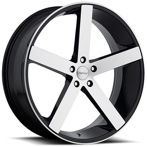 Cavallo CLV-5 Gloss Black W/ Machined Face - Part Number CLV-52295120+35BM Cavallo CLV-5 Gloss Black W/ Machined Face Photo