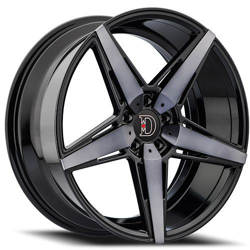 Defy D02 Gloss Black Machined W/ Dark Tinted Clear - Part Number D02285545+38DDT Defy D02 Gloss Black Machined W/ Dark Tinted Clear Photo