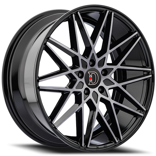 Defy D03 Gloss Black Machined W/ Dark Tinted Clear - Part Number D03285547+32DDT Defy D03 Gloss Black Machined W/ Dark Tinted Clear Photo