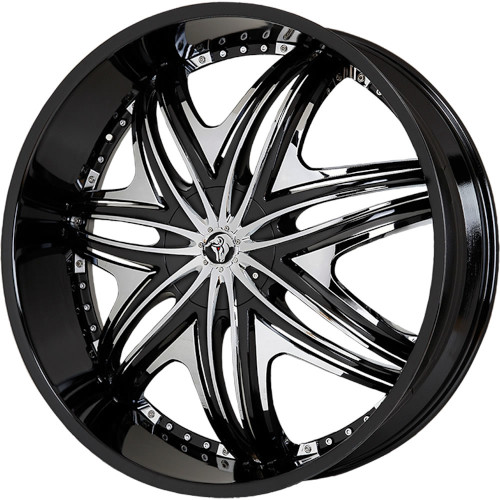 Diablo Morpheus Black W Chrome Inserts - Part Number MOR-241BLNK1278B Diablo Morpheus Black W Chrome Inserts Photo