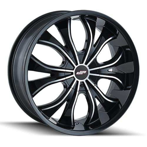 Dip Hustler D42 Gloss Black W/ Machined Face - Part Number D42-22937B Dip Hustler D42 Gloss Black W/ Machined Face Photo