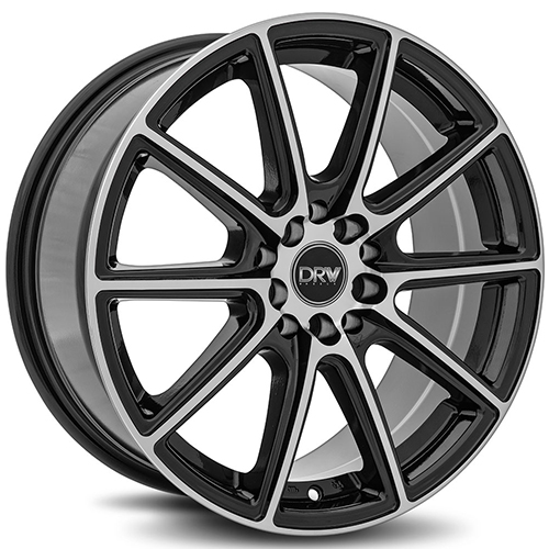 DRW D16 Gloss Black W/ Machined Face - Part Number D16-18808H4073BMF DRW D16 Gloss Black W/ Machined Face Photo