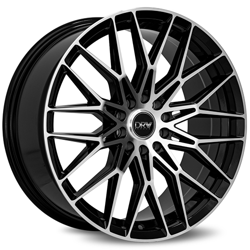 DRW D21 Gloss Black W/ Machined Face - Part Number D21-177510H3873BMF DRW D21 Gloss Black W/ Machined Face Photo