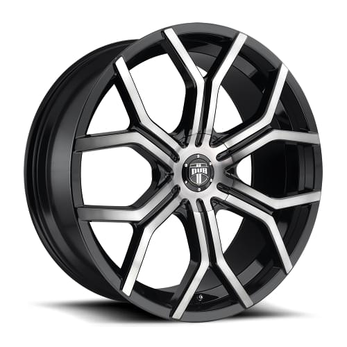 Dub Royalty S209 Gloss Black W/ Machined Face - Part Number S2092295F6+32 Dub Royalty S209 Gloss Black W/ Machined Face Photo