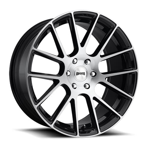 Dub Luxe S206 Gloss Black W/ Brushed Face - Part Number S206229577+30 Dub Luxe S206 Gloss Black W/ Brushed Face Photo