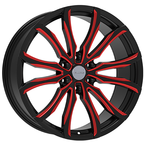 Elure ELR052 Black W/ Red Milled Accents - Part Number ELR052-22985-24BWR Elure ELR052 Black W/ Red Milled Accents Photo