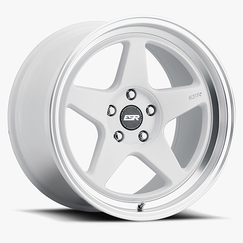 ESR CR5 Gloss White W/ Machined Lip - Part Number 88550030 CR5WHT-ML ESR CR5 Gloss White W/ Machined Lip Photo