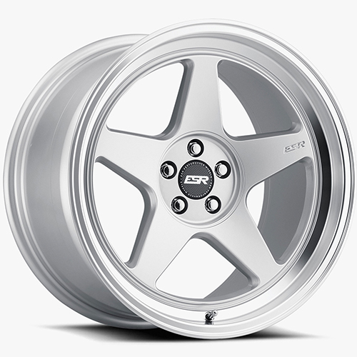 ESR CR5 Hyper Silver W/ Machined Lip - Part Number 99051420 CR5HS-ML 5X105 ESR CR5 Hyper Silver W/ Machined Lip Photo
