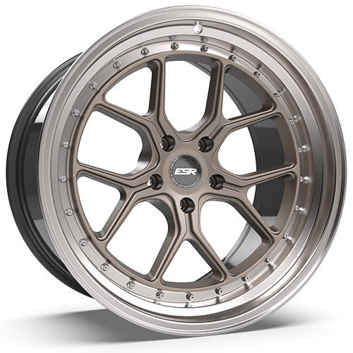 ESR CS2 Satin Bronze W/ Machined Lip - Part Number 89551435 CS2MBRNZ-ML 5X110 ESR CS2 Satin Bronze W/ Machined Lip Photo
