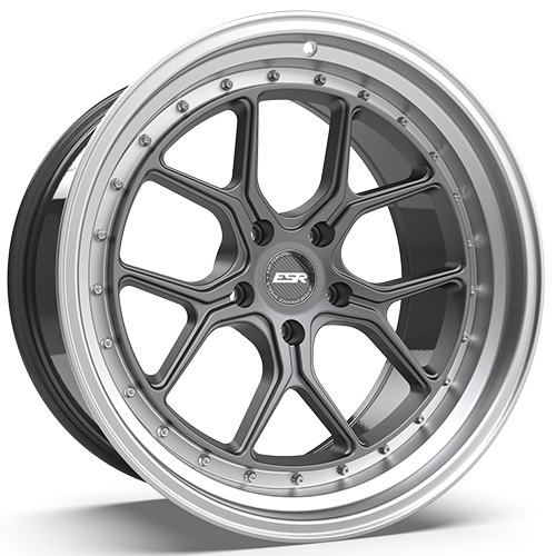 ESR CS2 Graphite W/ Machined Lip - Part Number 90551422 CS2MGR-ML 5X110 ESR CS2 Graphite W/ Machined Lip Photo