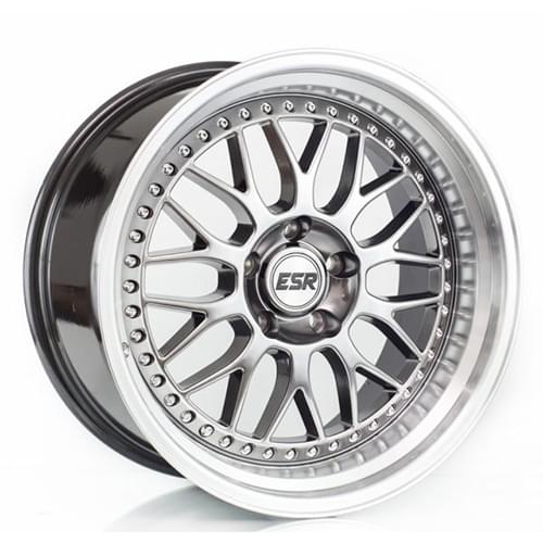 ESR SR01 Hyper Silver W/ Machined Lip - Part Number 88551430 SR01HS-ML 5X112 ESR SR01 Hyper Silver W/ Machined Lip Photo