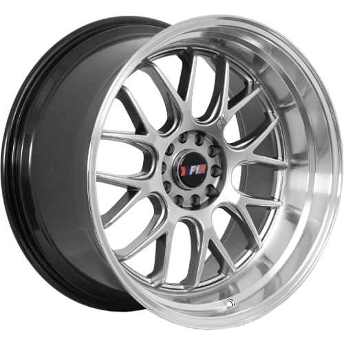 F1R F21 Hyper Black W/ Polished Lip - Part Number F2118105HB40-v2 F1R F21 Hyper Black W/ Polished Lip Photo