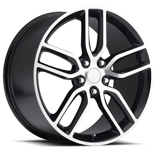 Factory Reproductions FR 26 C7 Z51 Corvette Gloss Black W/ Machined Face - Part Number 26910563407 Factory Reproductions FR 26 C7 Z51 Corvette Gloss Black W/ Machined Face Photo