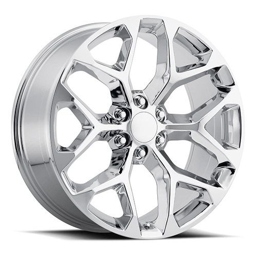 Factory Reproductions FR 59 Chevrolet Truck Snowflake Chrome - Part Number 59090276501 Factory Reproductions FR 59 Chevrolet Truck Snowflake Chrome Photo