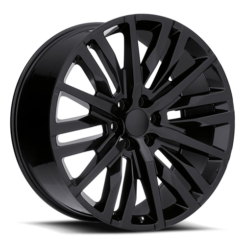 Factory Reproductions FR 97 GM Split-6 Spoke Gloss Black - Part Number 97410316502 Factory Reproductions FR 97 GM Split-6 Spoke Gloss Black Photo