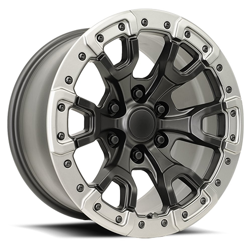 Factory Reproductions FR 99 Ford Bronco Satin Black With Gray Ring - Part Number 99790183653 Factory Reproductions FR 99 Ford Bronco Satin Black With Gray Ring Photo