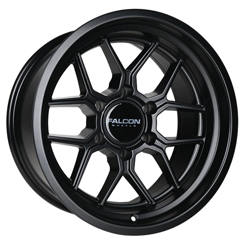 Falcon Wheels TX1 Apollo Matte Black - Part Number TX1-7983-38-MBK Falcon Wheels TX1 Apollo Matte Black Photo