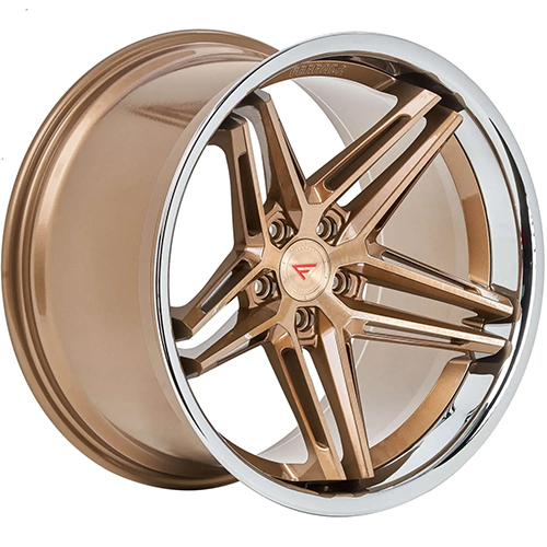 Ferrada CM1 Brushed Cobre With Bronze Polished Lip - Part Number CM1221055112BCP28 Ferrada CM1 Brushed Cobre With Bronze Polished Lip Photo