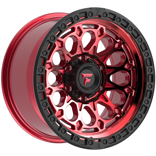 Fittipaldi Offroad FT101 Machined W/ Red Tint & Black Ring - Part Number FT101-17905127N12RTB Fittipaldi Offroad FT101 Machined W/ Red Tint & Black Ring Photo