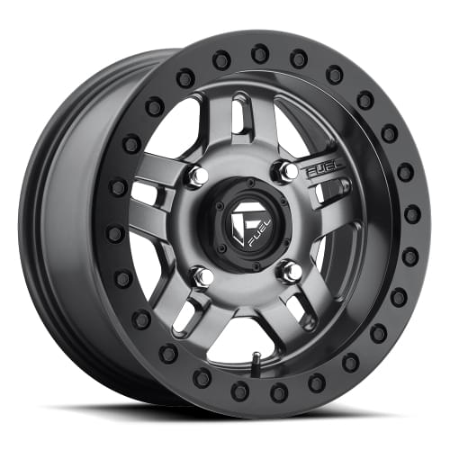 Fuel UTV Anza D918 Anthracite W/ Black Ring Beadlock - Part Number D9181470A643 Fuel UTV Anza D918 Anthracite W/ Black Ring Beadlock Photo