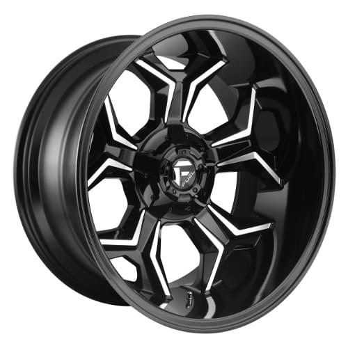 Fuel Offroad Avenger D606 Black W/ Milled Spokes - Part Number D60622201847 Fuel Offroad Avenger D606 Black W/ Milled Spokes Photo