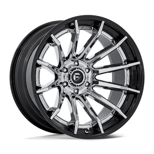 Fuel Fusion Forged Burn FC403 Chrome W/ Gloss Black Lip - Part Number FC403PB22106318N Fuel Fusion Forged Burn FC403 Chrome W/ Gloss Black Lip Photo
