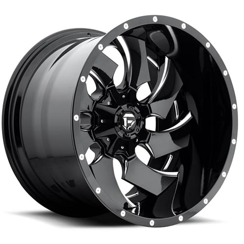 Fuel Offroad Cleaver D239 Gloss Black W/ Milled Spokes Deep - Part Number D23922408247 Fuel Offroad Cleaver D239 Gloss Black W/ Milled Spokes Deep Photo
