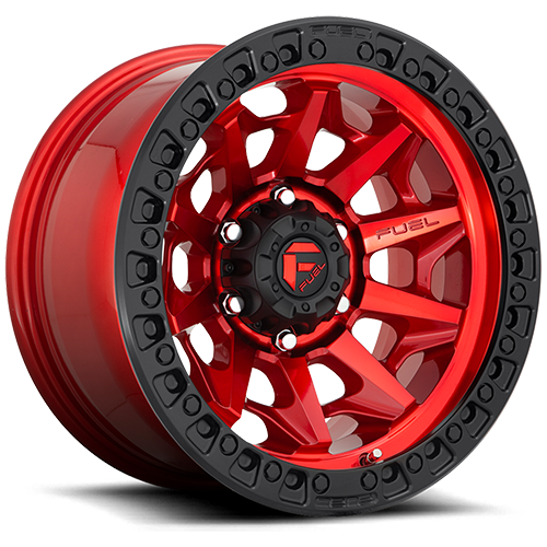 Fuel Offroad Covert D695 Candy Red W/ Black Lip - Part Number D69520908457 Fuel Offroad Covert D695 Candy Red W/ Black Lip Photo