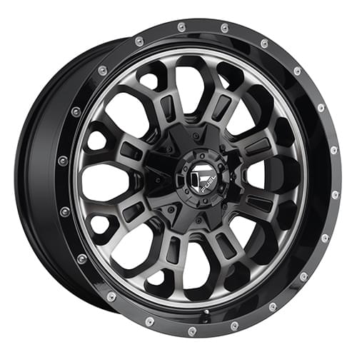 Fuel Offroad Crush D561 Gloss Black W/ Machined Face DDT - Part Number D56118901857 Fuel Offroad Crush D561 Gloss Black W/ Machined Face DDT Photo
