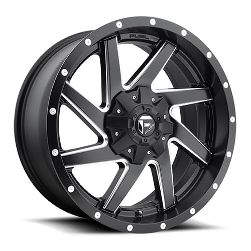 Fuel Offroad Renegade D594 Matte Black W/ Milled Spokes - Part Number D59417902645 Fuel Offroad Renegade D594 Matte Black W/ Milled Spokes Photo