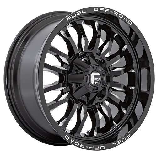 Fuel Offroad D795 Arc Gloss Black Milled - Part Number D79520909850 Fuel Offroad D795 Arc Gloss Black Milled Photo