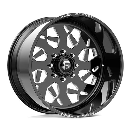 Fuel Forged FF111 Gloss Black Milled - Part Number FFGFF111RR67-5-34 Fuel Forged FF111 Gloss Black Milled Photo