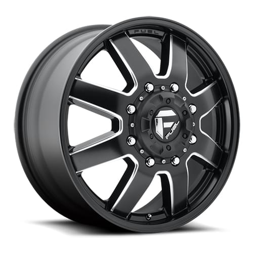 Fuel Offroad Maverick D538 Satin Black Milled Dually Front - Part Number D538228292 Fuel Offroad Maverick D538 Satin Black Milled Dually Front Photo