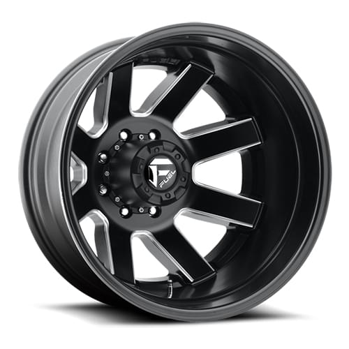 Fuel Offroad Maverick D538 Satin Black Milled Dually Rear - Part Number D53817659230 Fuel Offroad Maverick D538 Satin Black Milled Dually Rear Photo