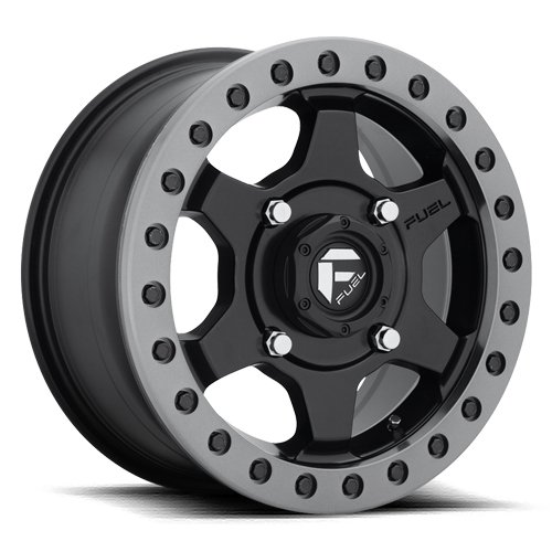 Fuel UTV Gatling D914 Matte Black W/ Anthracite Ring - Part Number D9141570A660 Fuel UTV Gatling D914 Matte Black W/ Anthracite Ring Photo