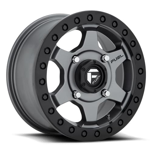 Fuel UTV Gatling D915 Anthracite W/ Matte Black Ring - Part Number D9151570A560 Fuel UTV Gatling D915 Anthracite W/ Matte Black Ring Photo