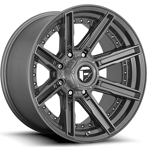 Fuel Offroad Rouge D710 Brushed Gunmetal - Part Number D71020001847 Fuel Offroad Rouge D710 Brushed Gunmetal Photo