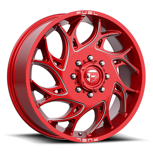 Fuel Offroad Runner D742 Candy Red W/ Milled Spokes - Part Number D742208292 Fuel Offroad Runner D742 Candy Red W/ Milled Spokes Photo