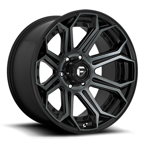 Fuel Offroad Siege D704 Gloss Black W/ Machined Face DDT - Part Number D70420008447 Fuel Offroad Siege D704 Gloss Black W/ Machined Face DDT Photo