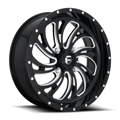 Fuel UTV Kompressor D641 Gloss Black W/ Milled Spokes - Part Number D6411870A544 Fuel UTV Kompressor D641 Gloss Black W/ Milled Spokes Photo